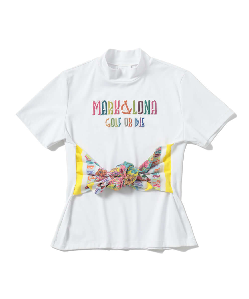 Valentina Scalf Mock Neck Tee | WOMEN