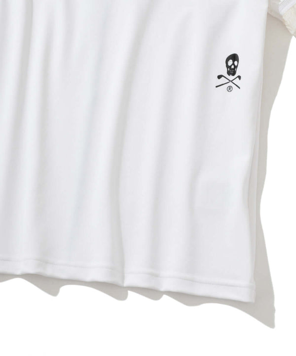 Trans Camo Shirring Mock | WOMEN