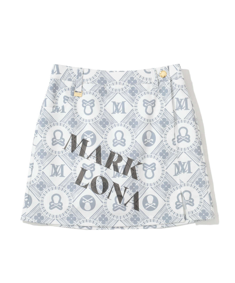 Aura Monogram Trapeze Skirt | WOMEN