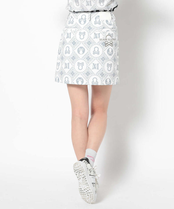 Aura Monogram Trapeze Skirt | WOMEN