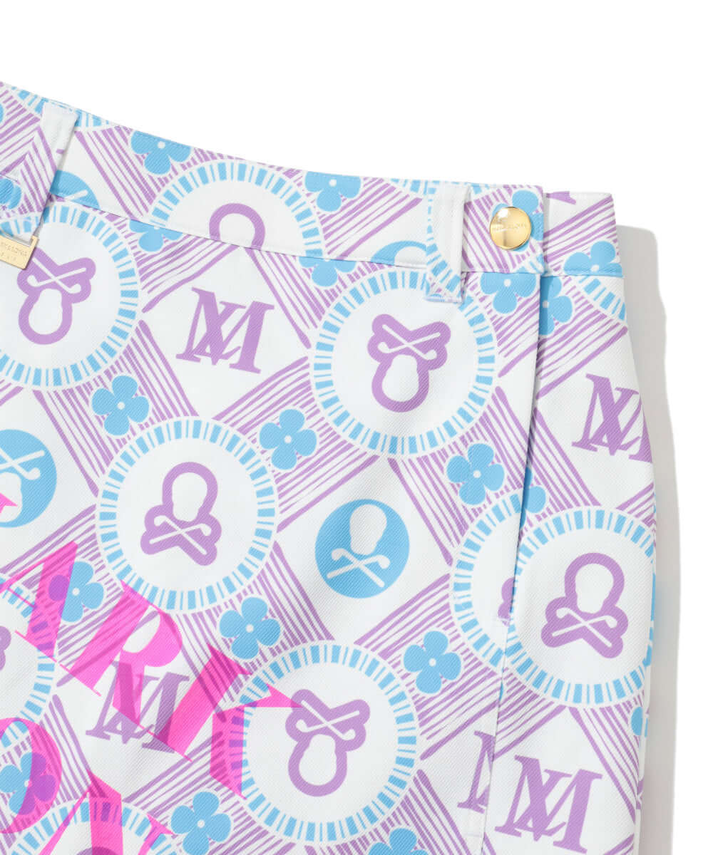 Aura Monogram Trapeze Skirt | WOMEN
