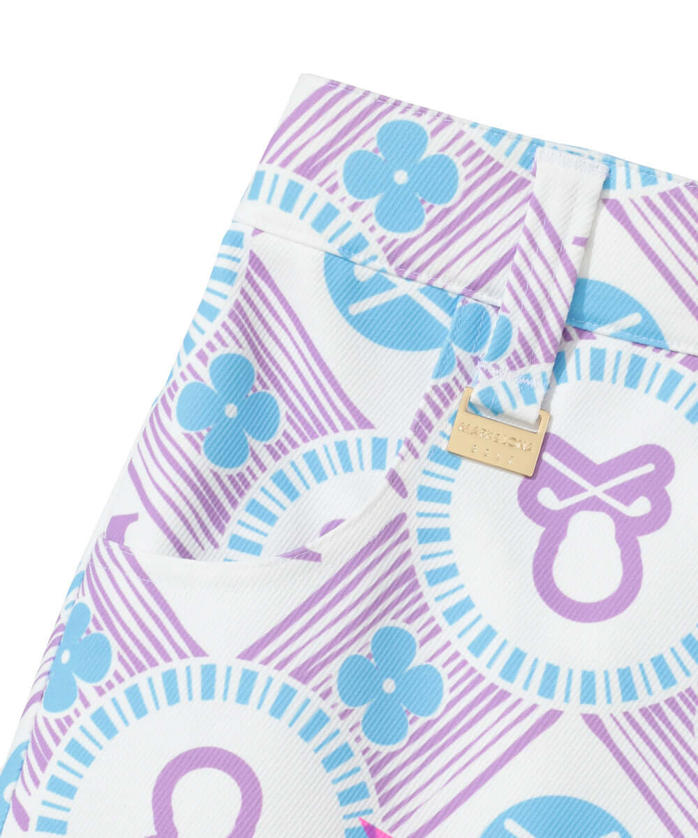 Aura Monogram Trapeze Skirt | WOMEN