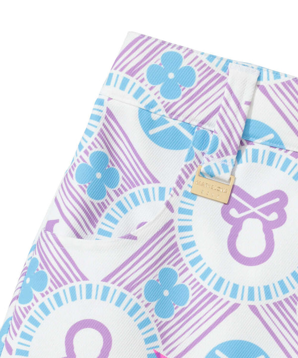 Aura Monogram Trapeze Skirt | WOMEN