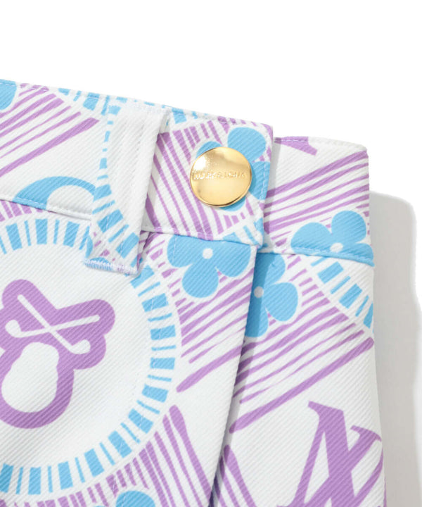 Aura Monogram Trapeze Skirt | WOMEN