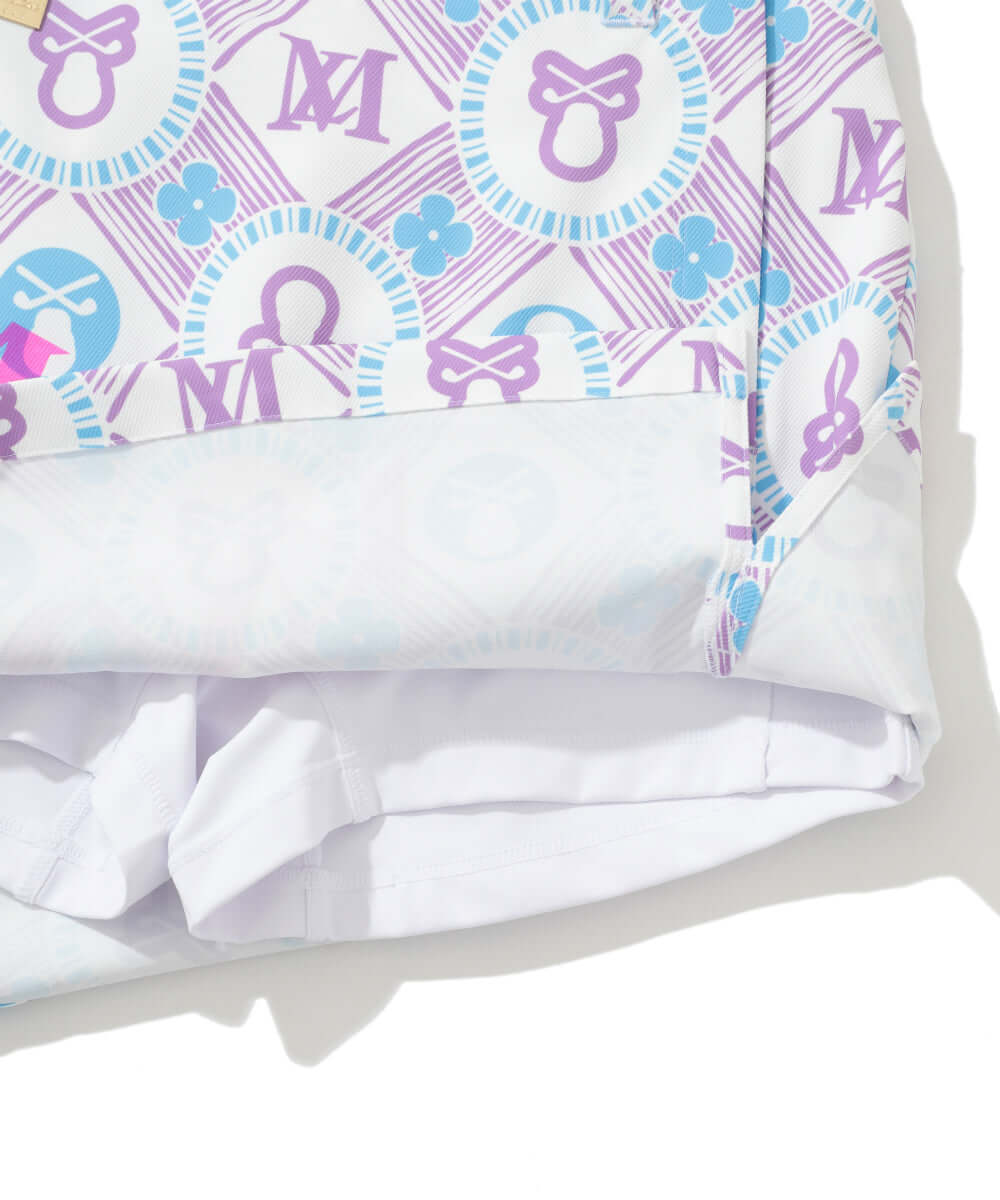 Aura Monogram Trapeze Skirt | WOMEN