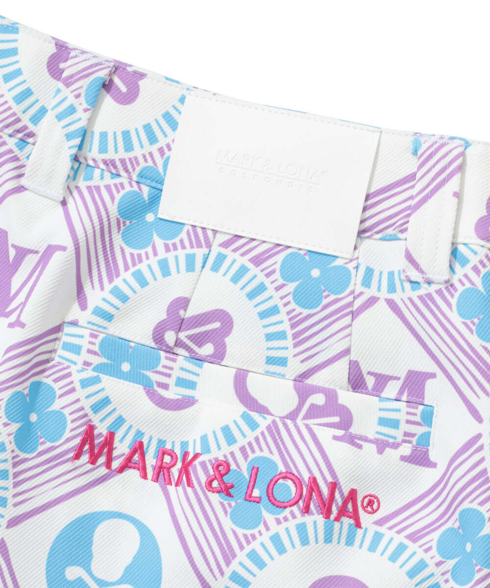 Aura Monogram Trapeze Skirt | WOMEN
