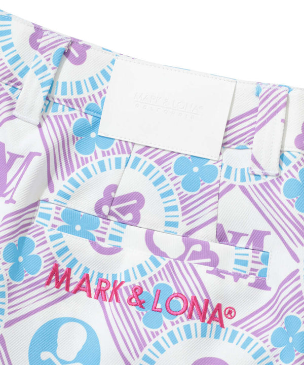 Aura Monogram Trapeze Skirt | WOMEN