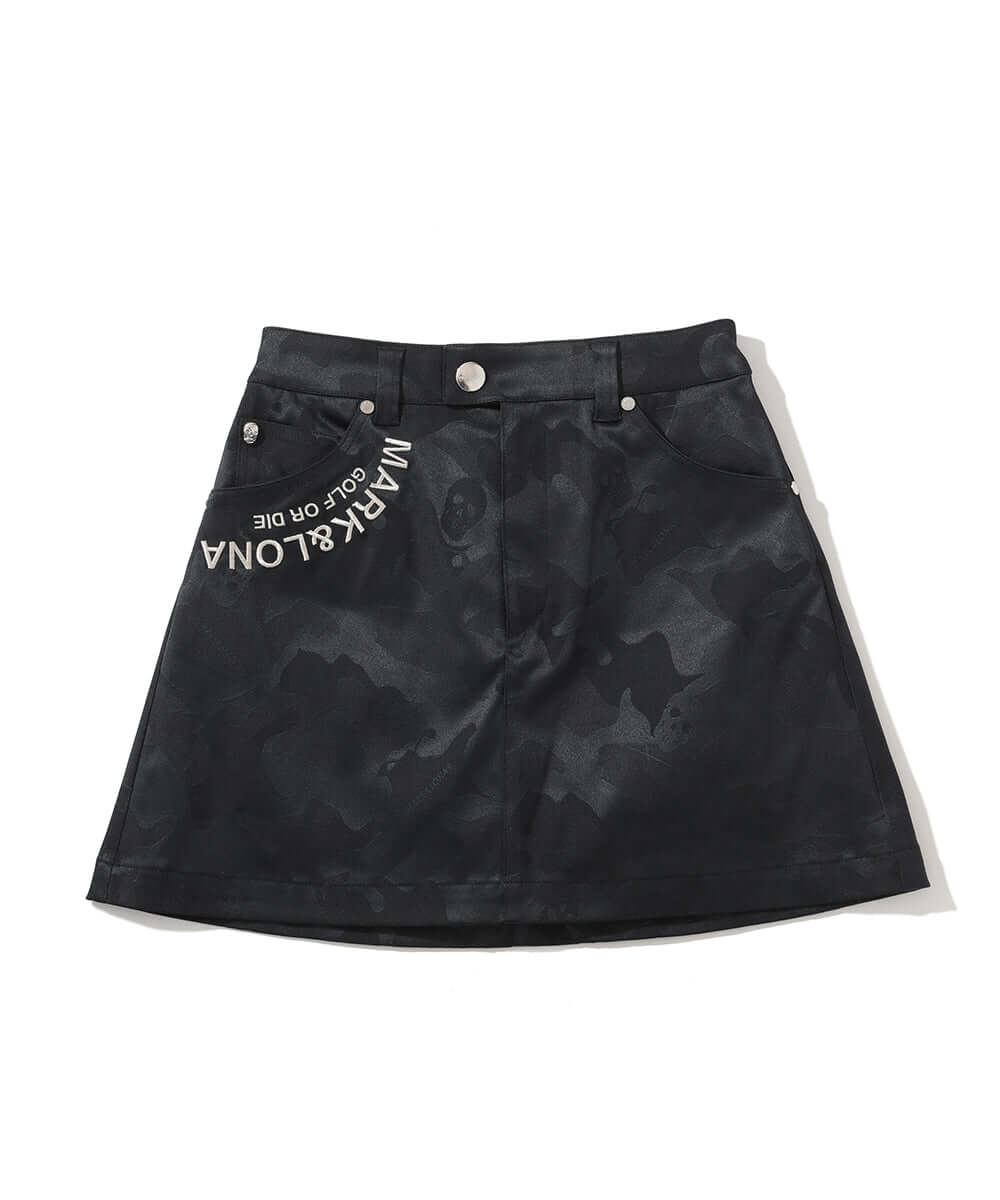 Gauge Camouflage Trapeze Skirt | WOMEN