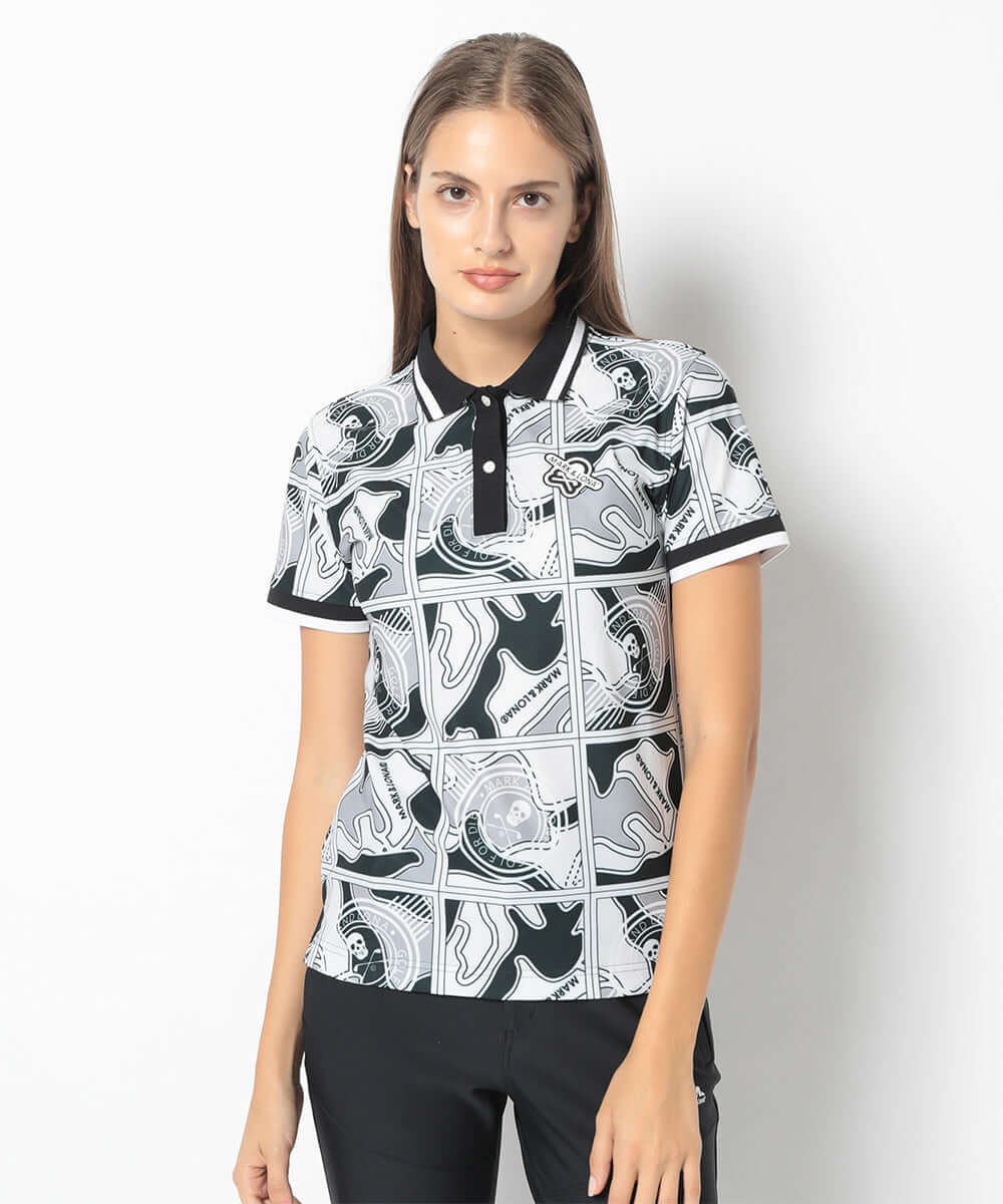 Gauge Block Pattern Polo | WOMEN