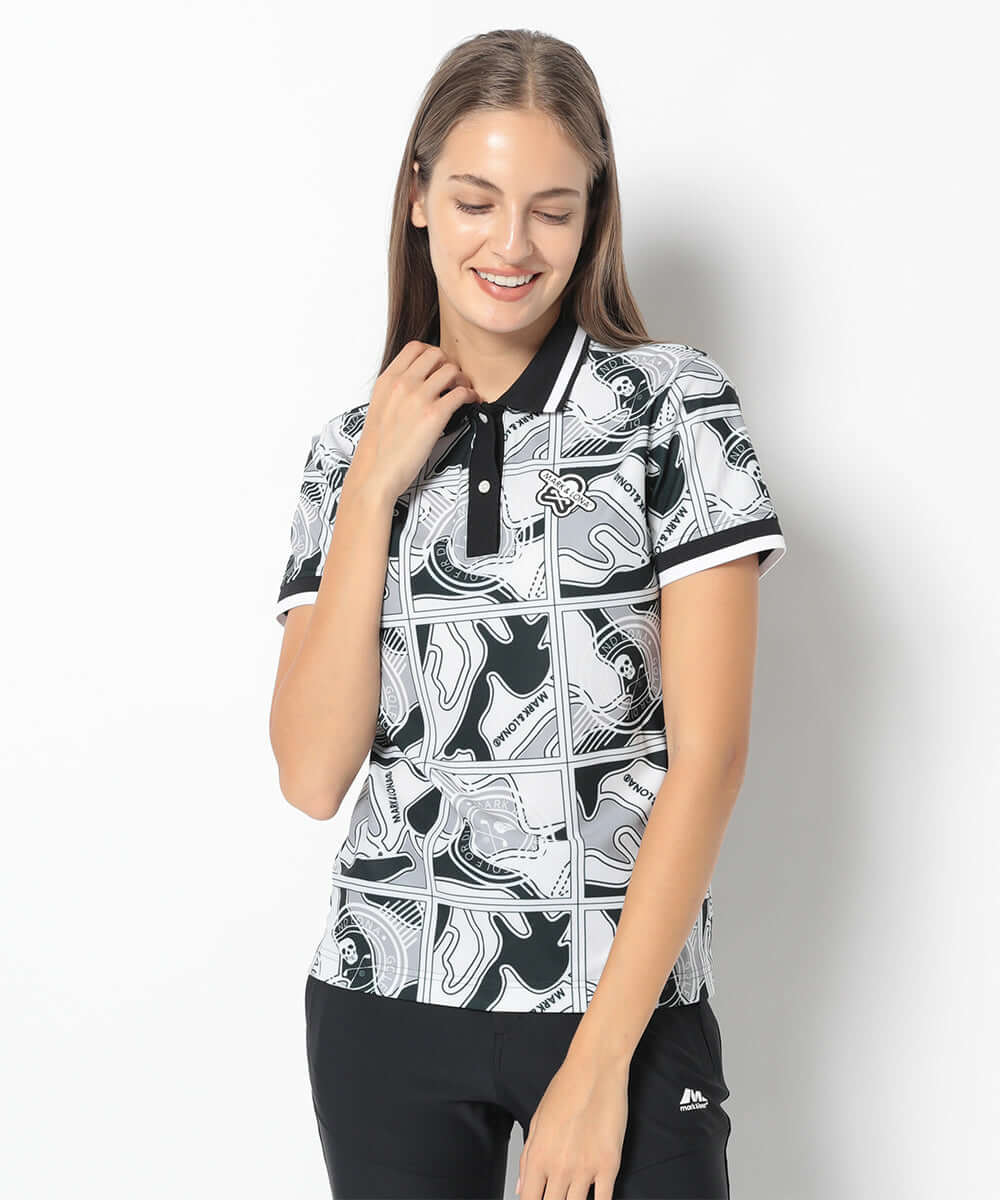Gauge Block Pattern Polo | WOMEN