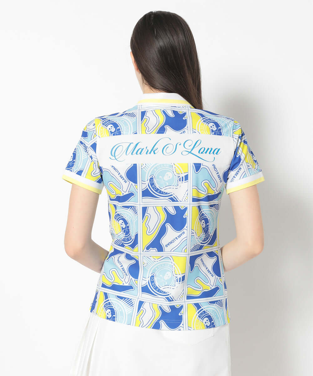 Gauge Block Pattern Polo | WOMEN