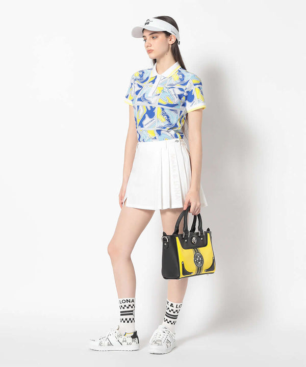Gauge Block Pattern Polo | WOMEN