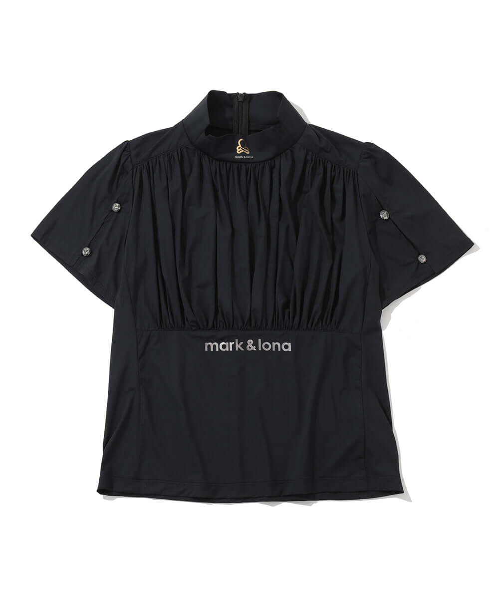 Aura Drape Mock Shirt | WOMEN