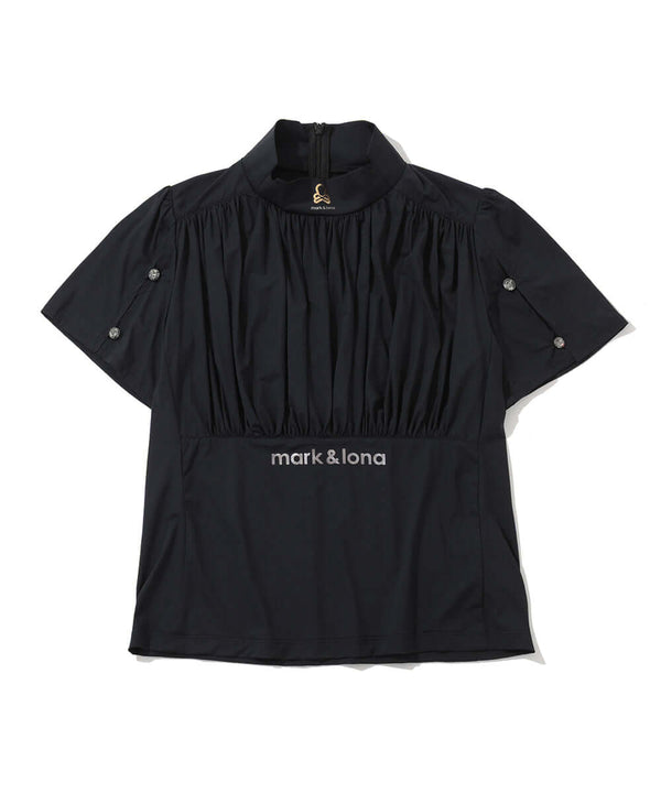 Aura Drape Mock Shirt | WOMEN