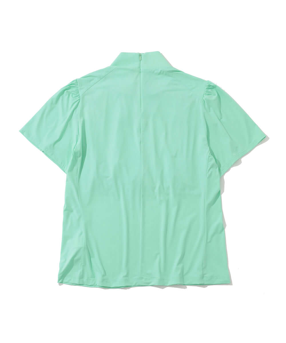 Aura Drape Mock Shirt | WOMEN