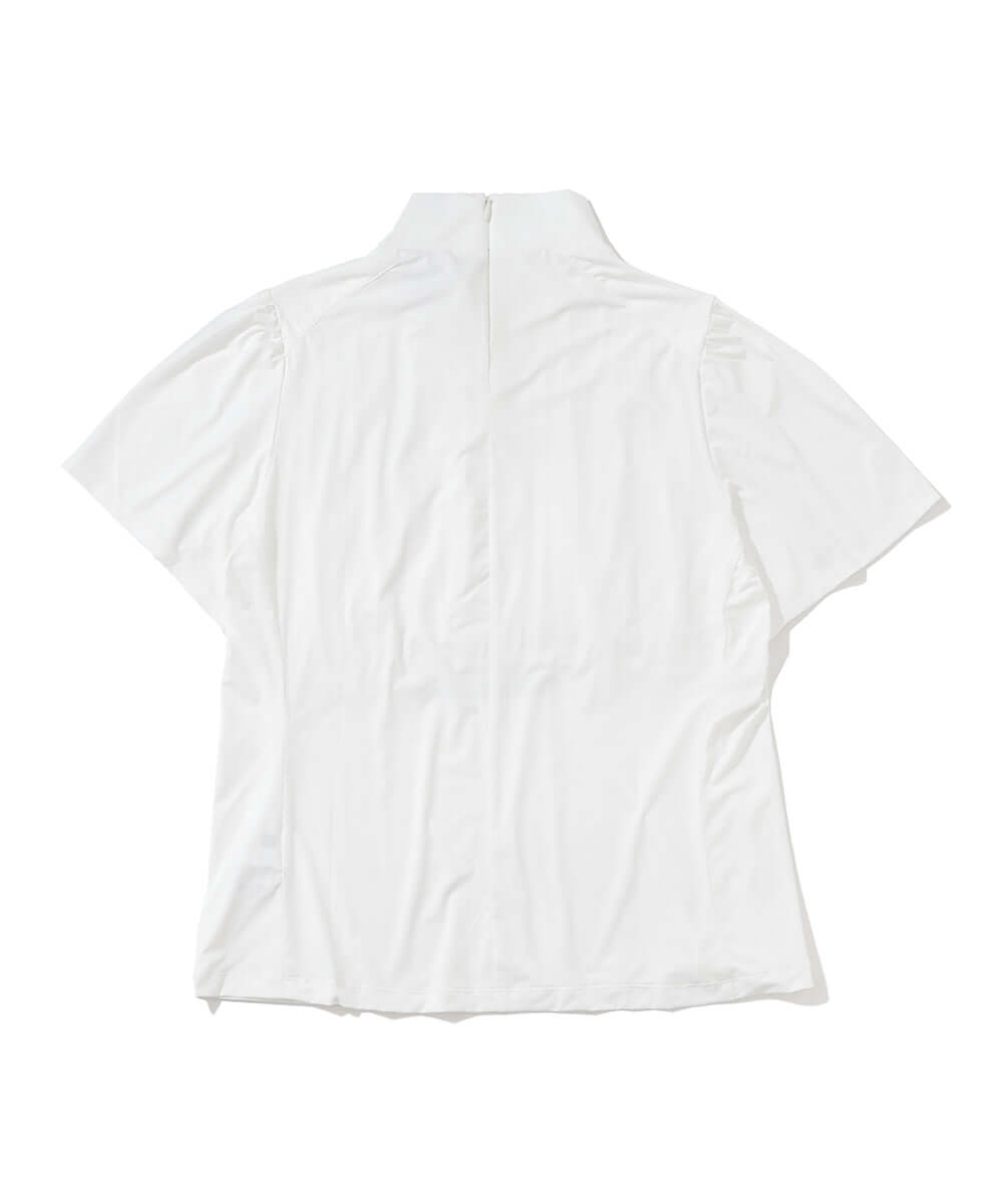 Aura Drape Mock Shirt | WOMEN