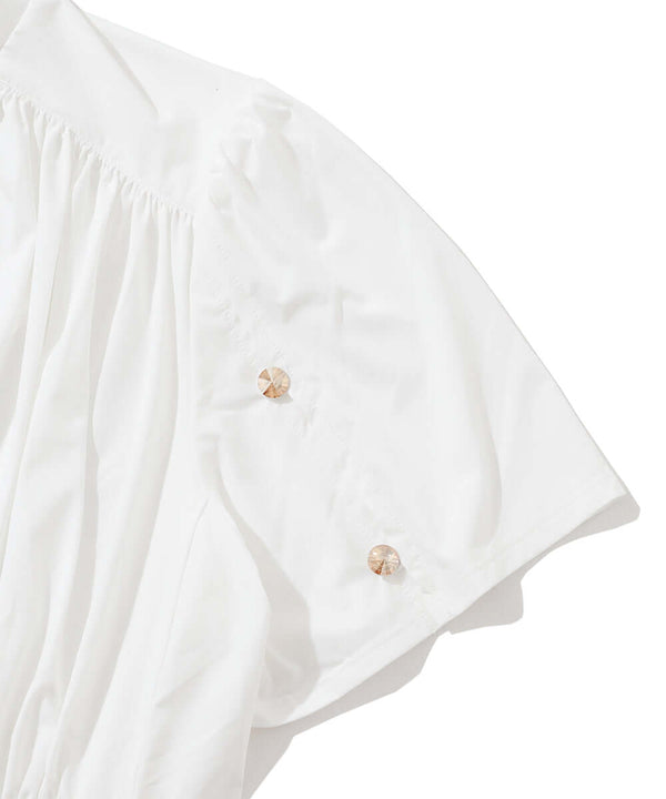 Aura Drape Mock Shirt | WOMEN