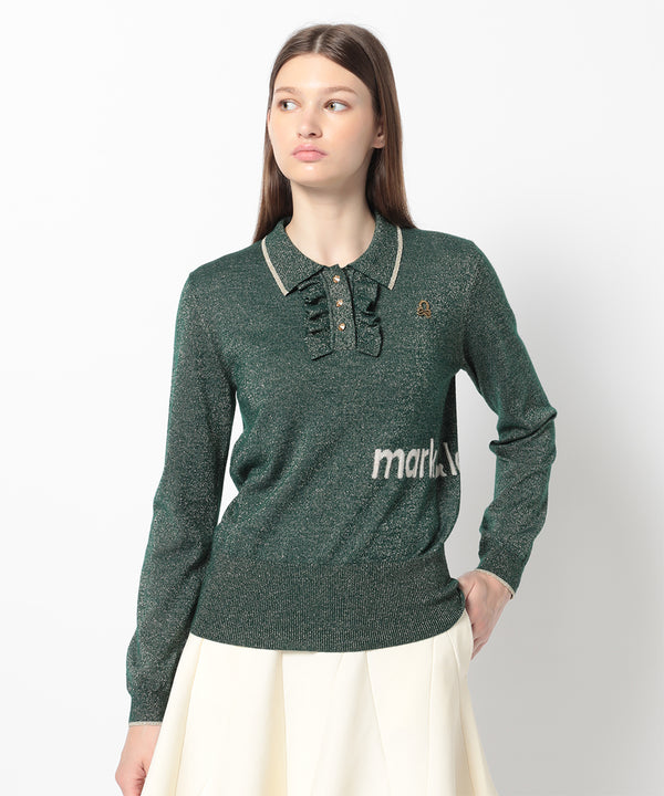 Celestial Sparkle Knit Polo | WOMEN