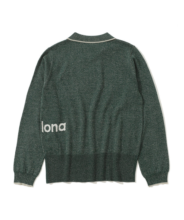 Celestial Sparkle Knit Polo | WOMEN