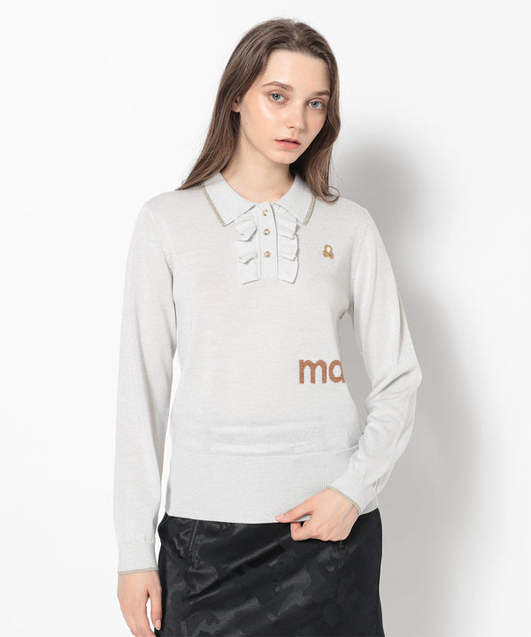 Celestial Sparkle Knit Polo | WOMEN