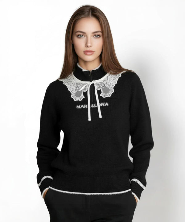 Sylph Skully Lace Mohair Knit | WOMEN