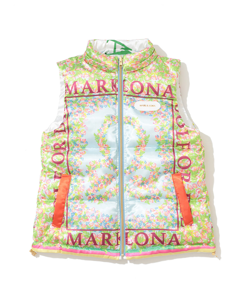【限定店舗】Floral Mirage Reversible Down Vest | WOMEN