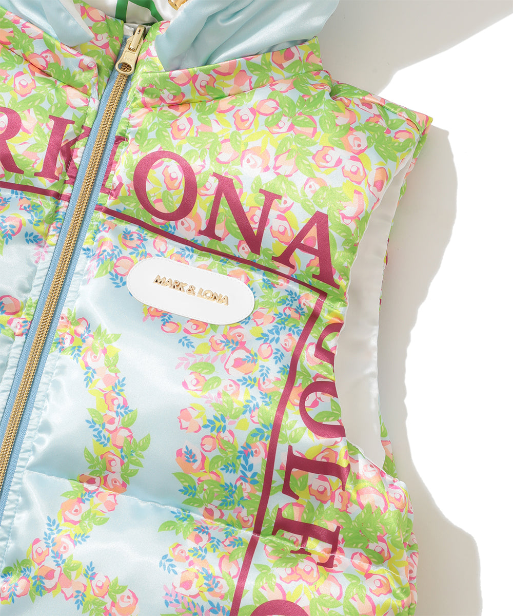 【限定店舗】Floral Mirage Reversible Down Vest | WOMEN