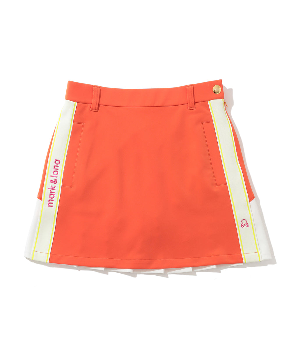 Ace Line Back Pleat Skirt | WOMEN