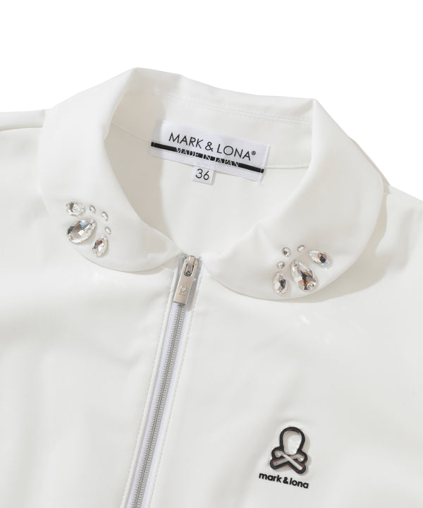 Noble Swarovski Zip Polo | WOMEN