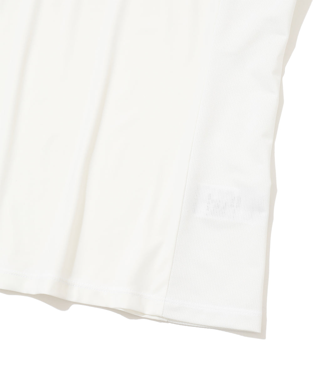 Scallop Crystal Mock Tee | WOMEN