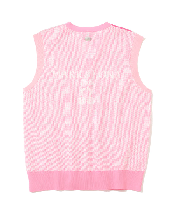 Gauge Camouflage Knit Vest | WOMEN