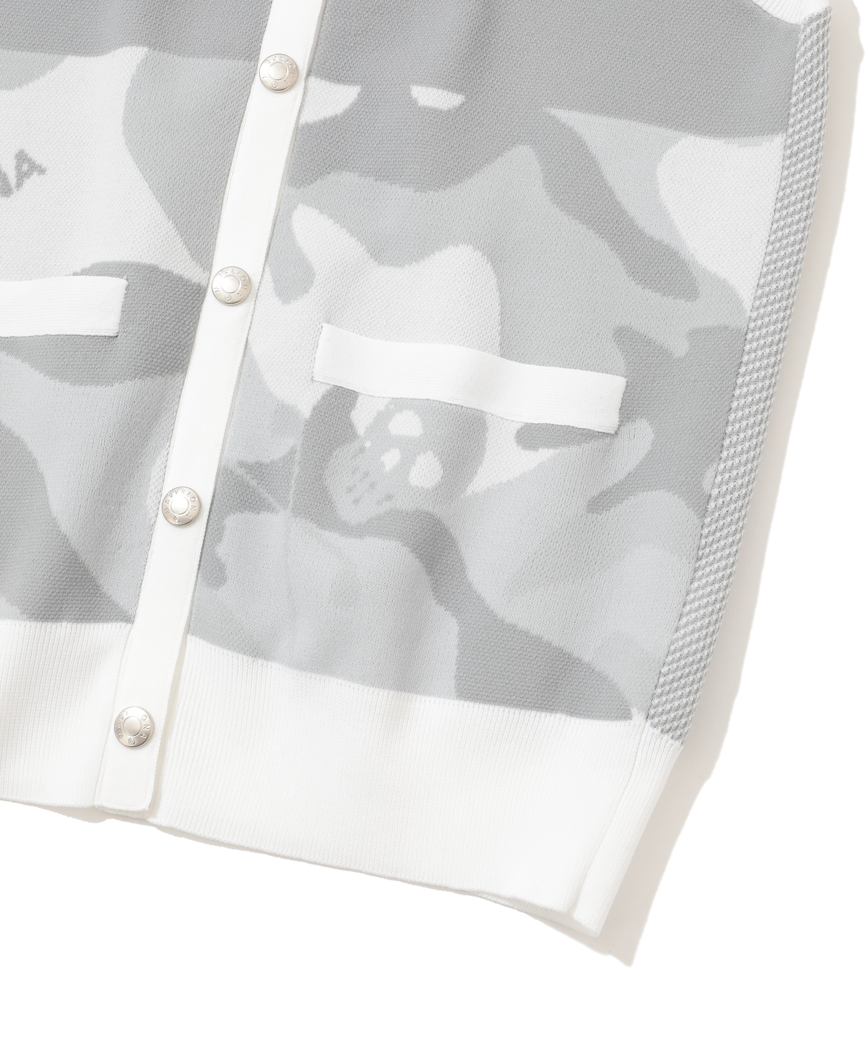 Gauge Camouflage Knit Vest | WOMEN