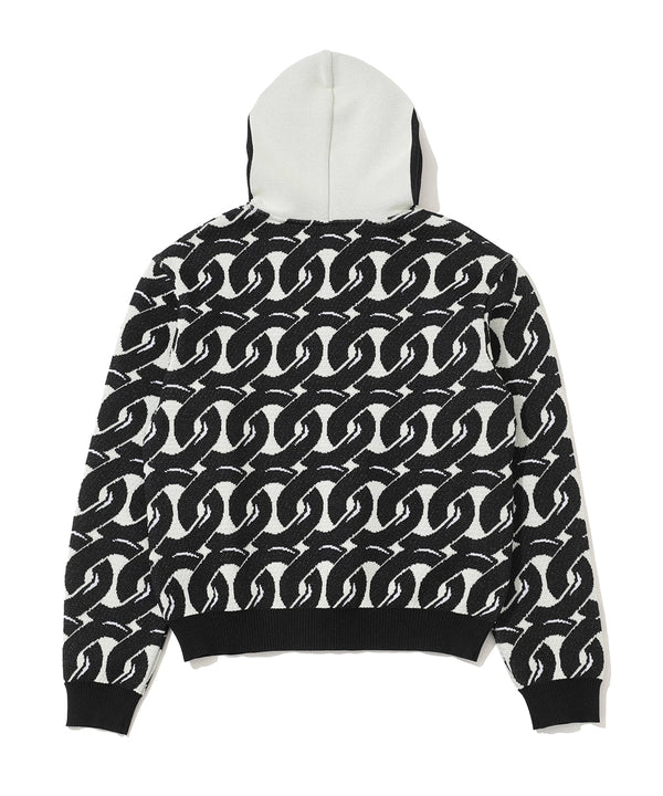 Noah Jacquard Knit Hoodie | WOMEN