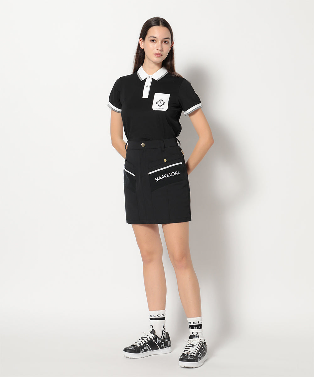 モデル:身長174cm,バスト77cm,ウエスト60cm,ヒップ88cm, 着用サイズM