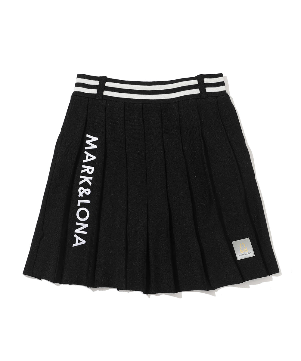 Luminous Pleated Knit Skirt | WOMEN