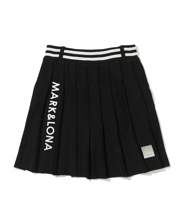 Luminous Pleated Knit Skirt | WOMEN