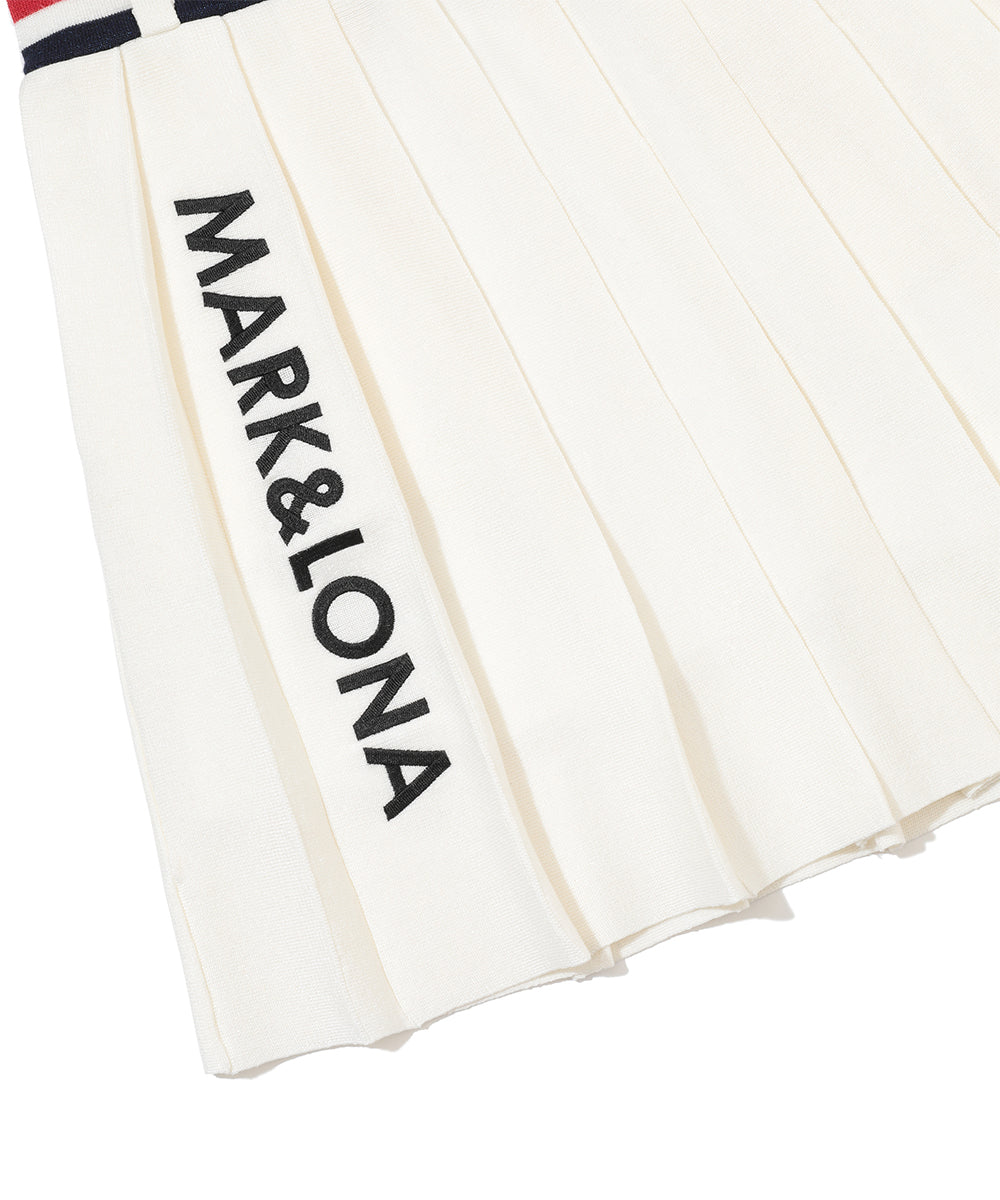 Luminous Pleated Knit Skirt | WOMEN