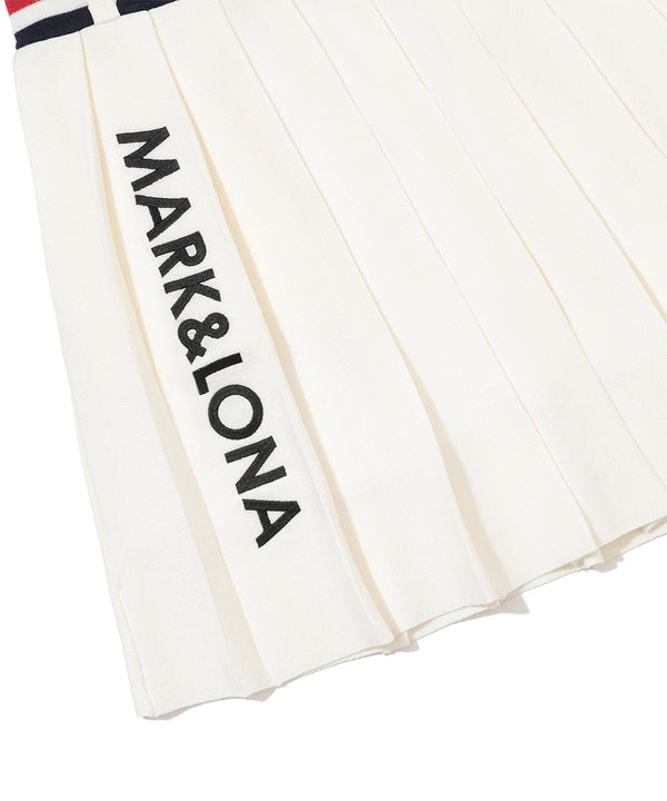 Luminous Pleated Knit Skirt | WOMEN