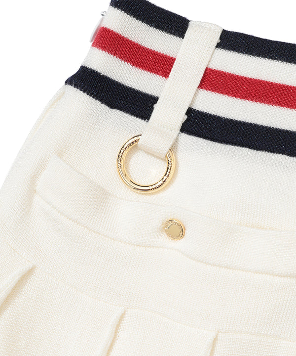 Luminous Pleated Knit Skirt | WOMEN