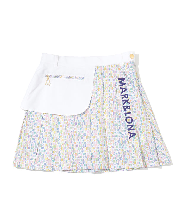 Ritmo Monogram Pleated Skirt | WOMEN