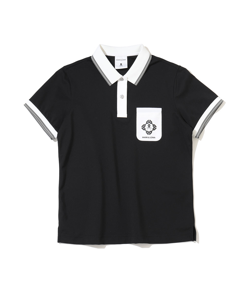 Stela Patch Pocket Stretch Piqué Polo | WOMEN