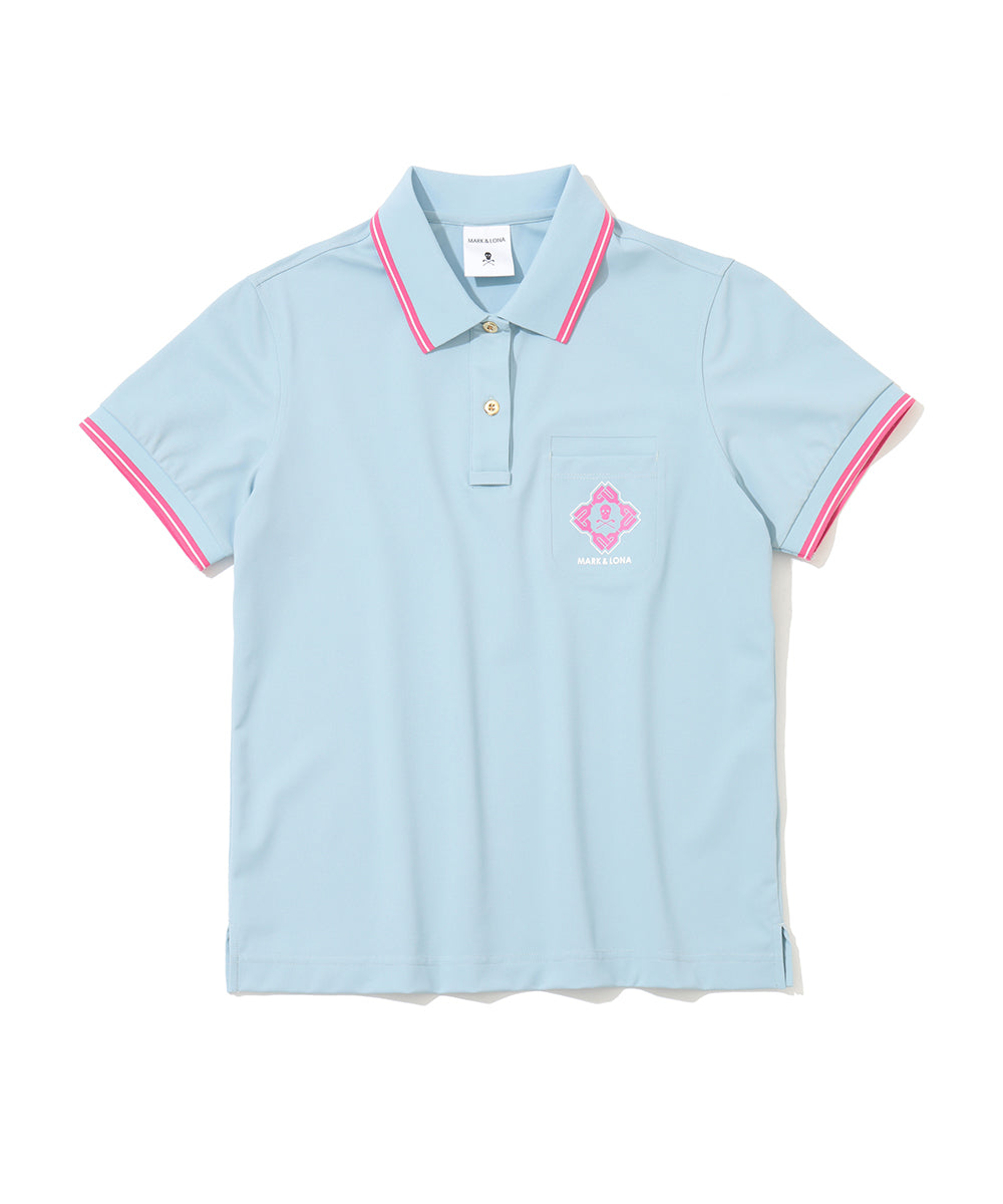 Stela Patch Pocket Stretch Piqué Polo | WOMEN