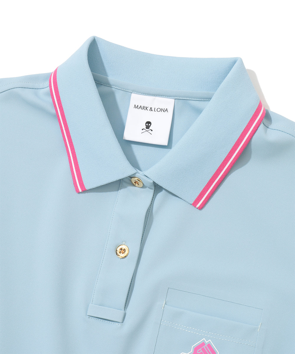 Stela Patch Pocket Stretch Piqué Polo | WOMEN