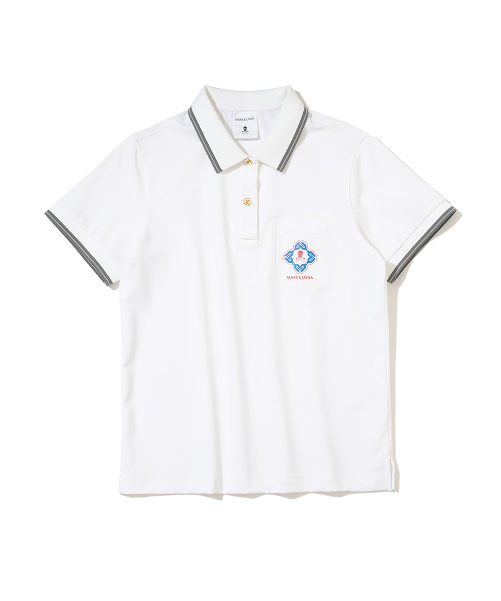 Stela Patch Pocket Stretch Piqué Polo | WOMEN