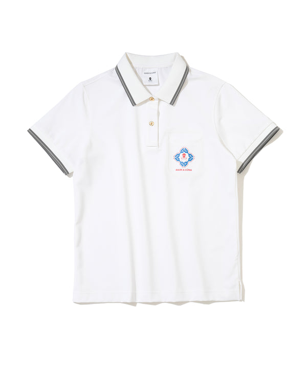 Stela Patch Pocket Stretch Piqué Polo | WOMEN