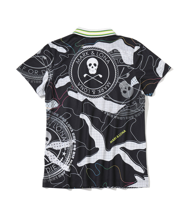 Axon Camo AirTech Micro-Piqué Zip Polo | WOMEN