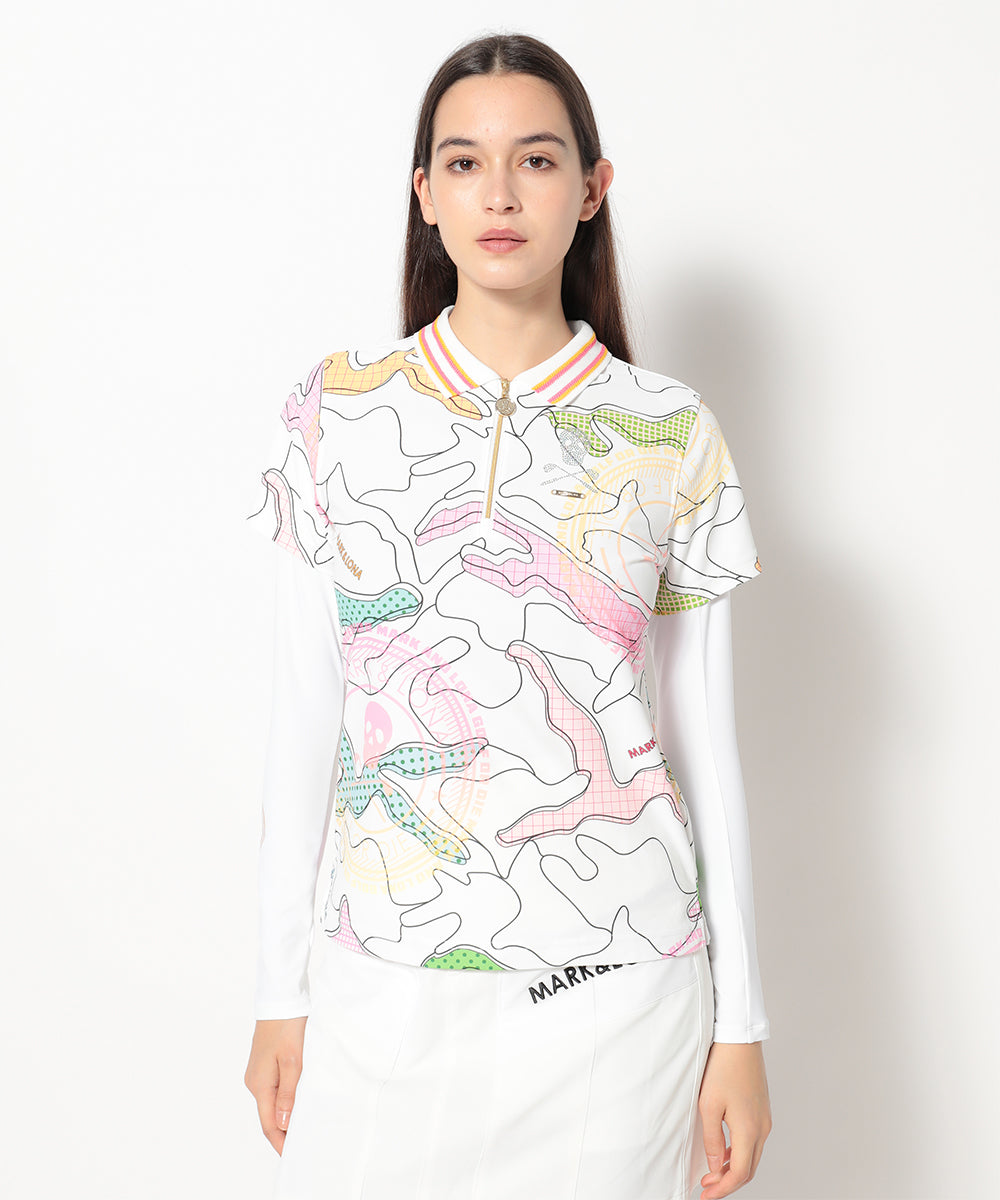 モデル:身長174cm,バスト77cm,ウエスト60cm,ヒップ88cm, 着用サイズM