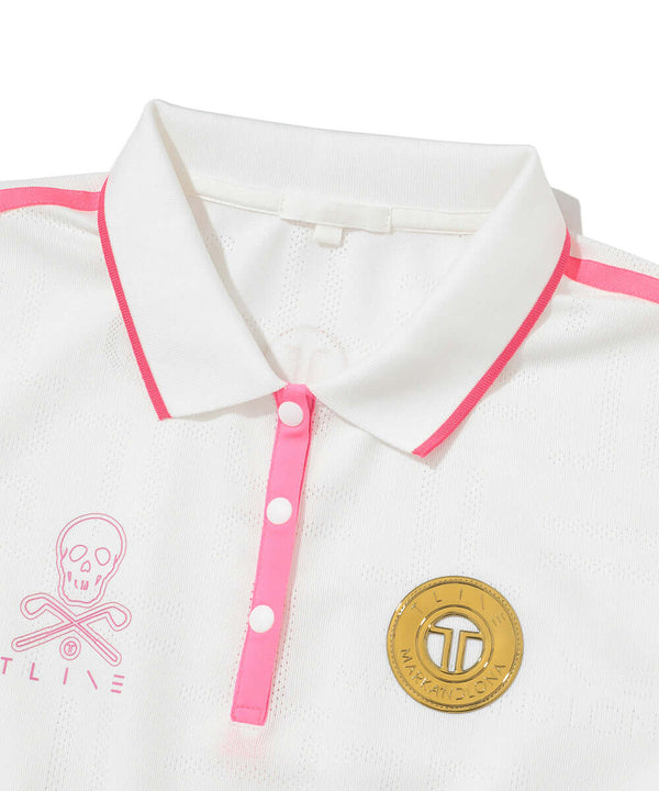 T-Mark Pattern Polo | WOMEN