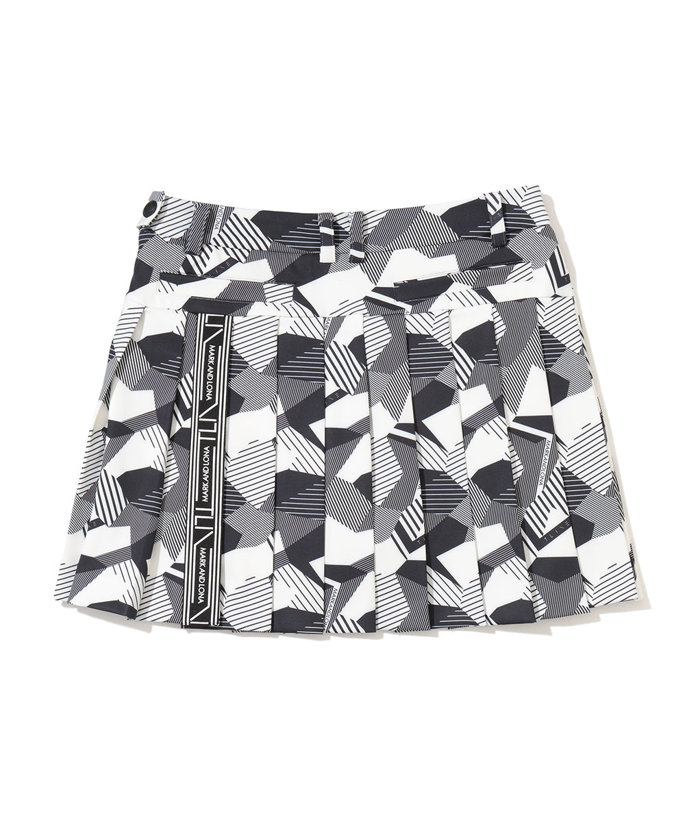 Eclipse Camo Pleated Skirt | WOMEN