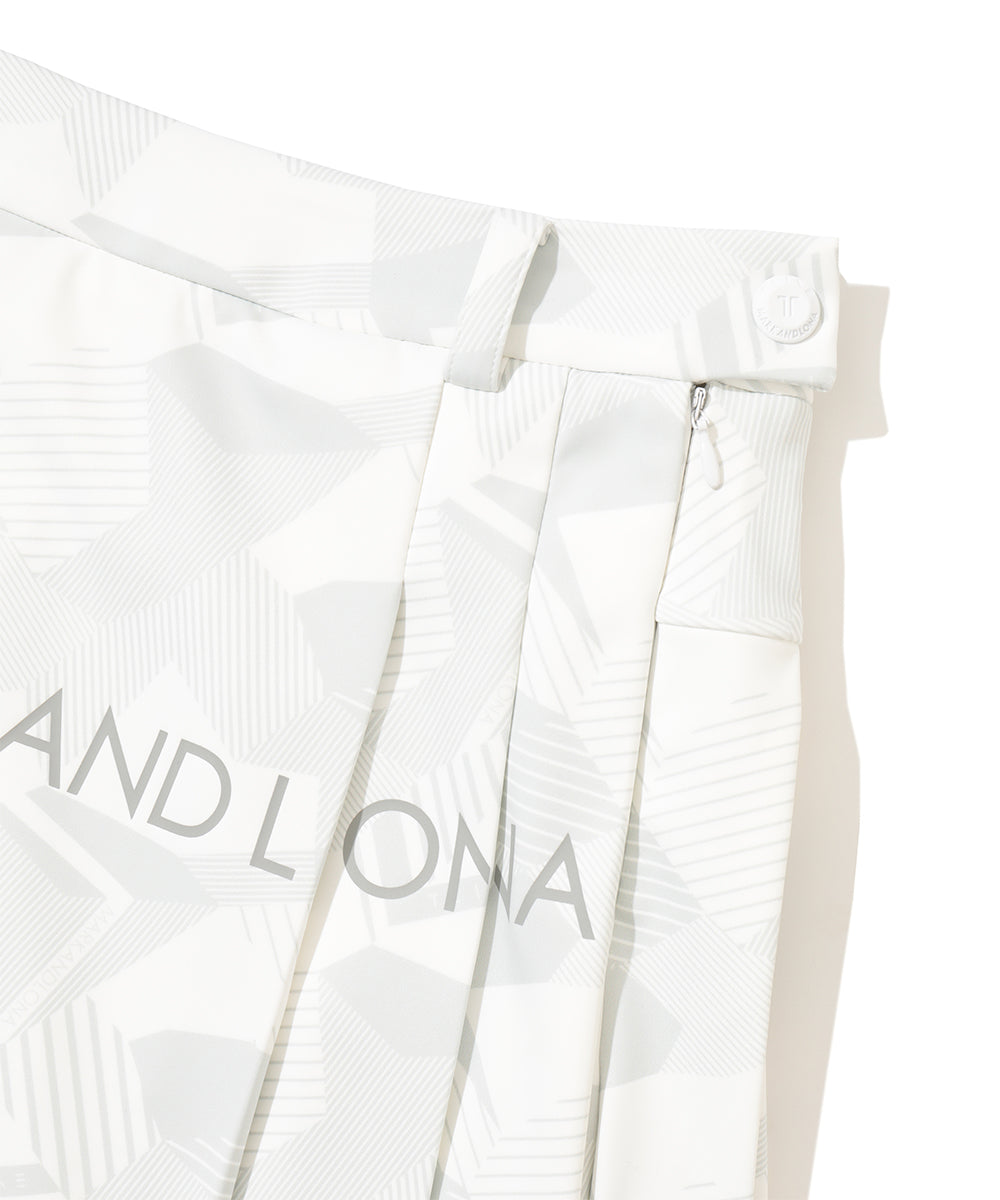 Eclipse Camo Pleated Skirt | WOMEN